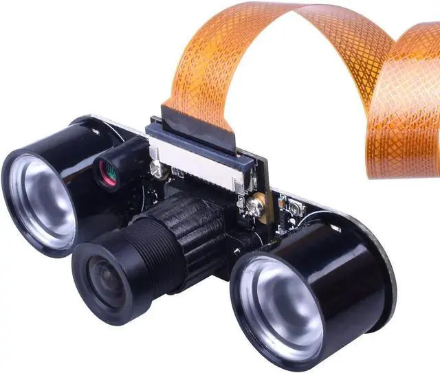 Alt view image 3 of 5 - Werleo for Raspberry PI Camera Module 5MP 1080p OV5647 Sensor HD Video Webcam Supports Night Vision for Raspberry Pi Model B B+ A+ RPi 3 2 1 zero zero W with FFC FPC Cable - Raspberry pi Camera