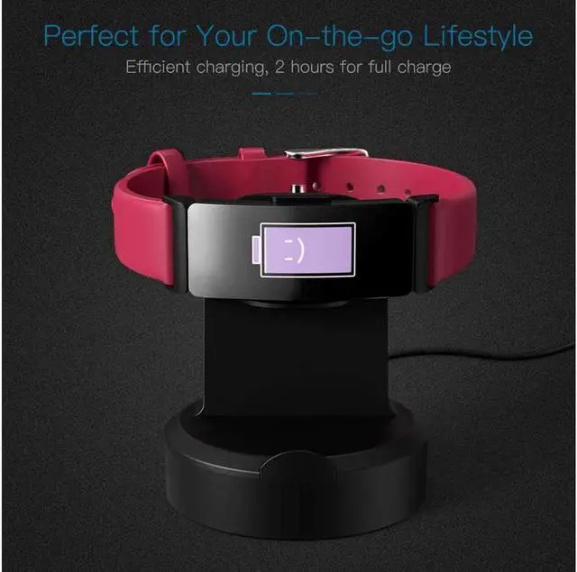 Alt view image 5 of 7 - Charger Dock For Fitbit Inspire / Inspire HR Portable Magnetic Replacement Charging Stand Adapter with USB Charging Cable Cord for Inspire / Inspire HR