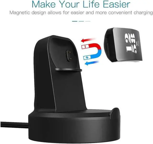 Alt view image 2 of 7 - Charger Dock For Fitbit Inspire / Inspire HR Portable Magnetic Replacement Charging Stand Adapter with USB Charging Cable Cord for Inspire / Inspire HR