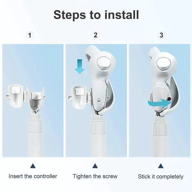 Alt view image 6 of 7 - Extension Grips for PICO 4 Accessories, Extension Handle for PICO 4 Controllers, Accessory for Beat Saber/Gorilla Tag Long Arms/Golf Club, VR Handle Attachments Compatible with Playing VR Games