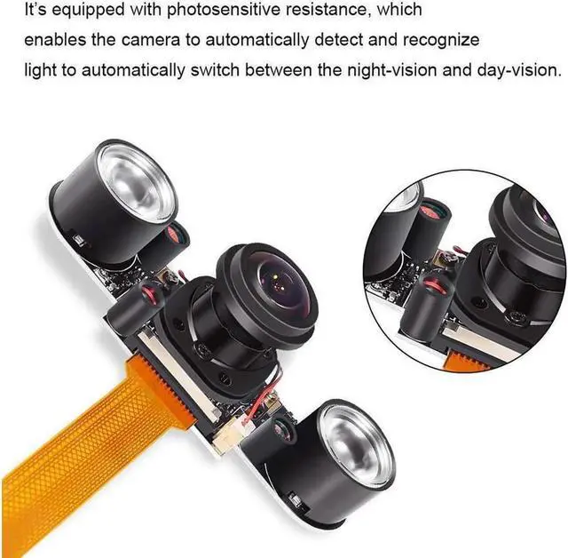 Main image of Raspberry PI Camera Module 5MP 1080p OV5647 Sensor HD Video Webcam Supports Night Vision for Raspberry Pi Model B/B+ A+ RPi 3/2/1/zero/zero W with FFC/FPC Cable (Raspberry pi Camera)