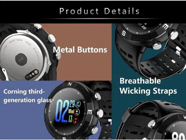 Alt view image 6 of 7 - Fitness Tracker Bluetooth Watch Activity Tracker Smart Band with Heart Rate Monitor Waterproof Bracelet Pedometer Wristband for Android and iOS Green