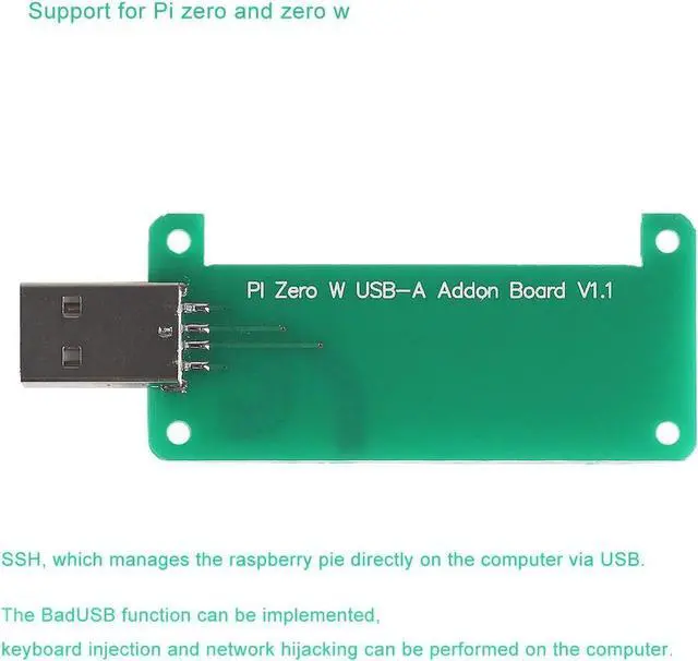 Alt view image 6 of 7 - Raspberry Pi Zero W USB-A Addon Board V1.1 No Data Line Required Plug in Then Play Provide A Full Sized USB Type-A Connector with Protective Acrylic Case for Raspberry Pi Zero or Zero W