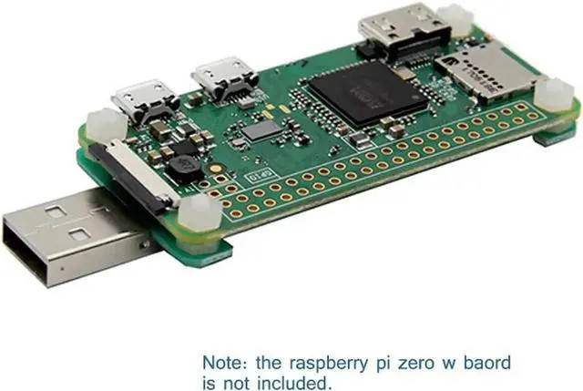 Alt view image 4 of 7 - Raspberry Pi Zero W USB-A Addon Board V1.1 No Data Line Required Plug in Then Play Provide A Full Sized USB Type-A Connector with Protective Acrylic Case for Raspberry Pi Zero or Zero W