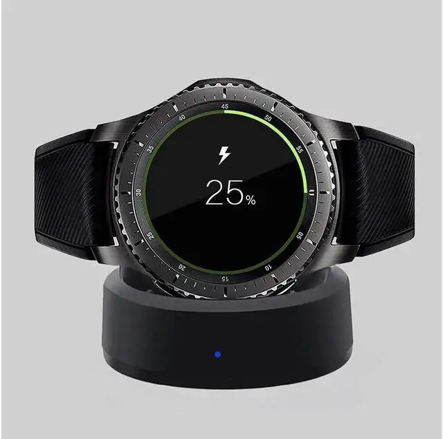 Alt view image 2 of 7 - Galaxy Gear S3 Charger Wireless Replacement Charger Charging Cradle Dock for Samsung Galaxy Gear S3 Classic / Frontier Smart Watch
