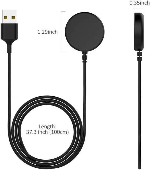 Alt view image 3 of 7 - 2-Pack Compatible with Samsung Galaxy Watch Active / Active 2 Charger Dock Wireless Charging Cable for Samsung Galaxy Active 1 / Active 2 Watch SM-R500 / SM-R820 / SM-R830