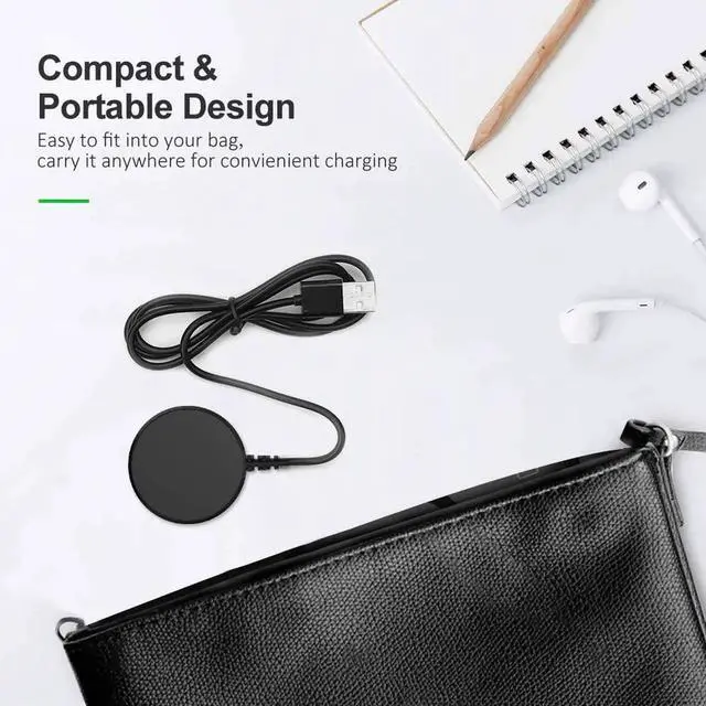Alt view image 4 of 7 - 2-Pack Compatible with Samsung Galaxy Watch Active / Active 2 Charger Dock Wireless Charging Cable for Samsung Galaxy Active 1 / Active 2 Watch SM-R500 / SM-R820 / SM-R830