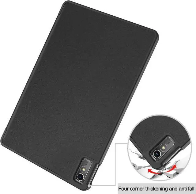 Alt view image 6 of 7 - Case for Lenovo Tab M10 5G 10.6 Inch 2023 TB-360ZU TB-360XU, Tri fold Slim Lightweight Hard Shell Smart Protective Cover with Multi-Angle Stand, Universal Stylus Pen