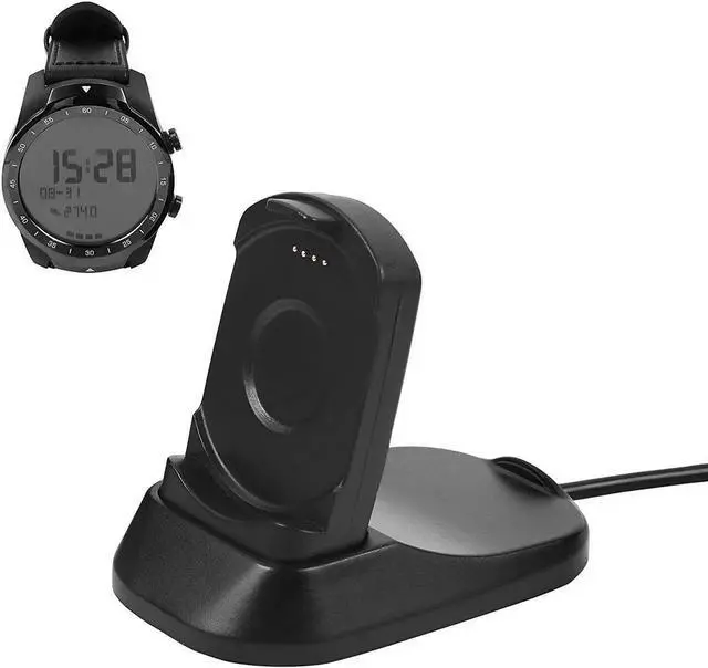 Alt view image 6 of 6 - for TicWatch Pro Charger Stand 3.3ft USB Charging Cable Replacement Magnetic Charging Dock for TicWatch Pro Smart Watch