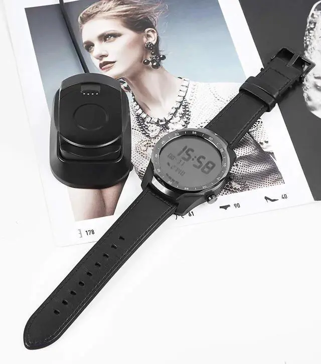 Alt view image 5 of 6 - for TicWatch Pro Charger Stand 3.3ft USB Charging Cable Replacement Magnetic Charging Dock for TicWatch Pro Smart Watch