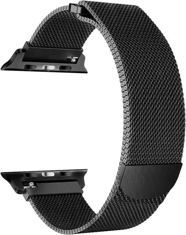Main image of Compatible with iWatch Band 38mm / 40mm - 42mm / 44mm Men Women Magnetic Closure Clasp Replacement Mesh Milanese Bands Compatible for Apple Watch iWatch Series 1 2 3 4