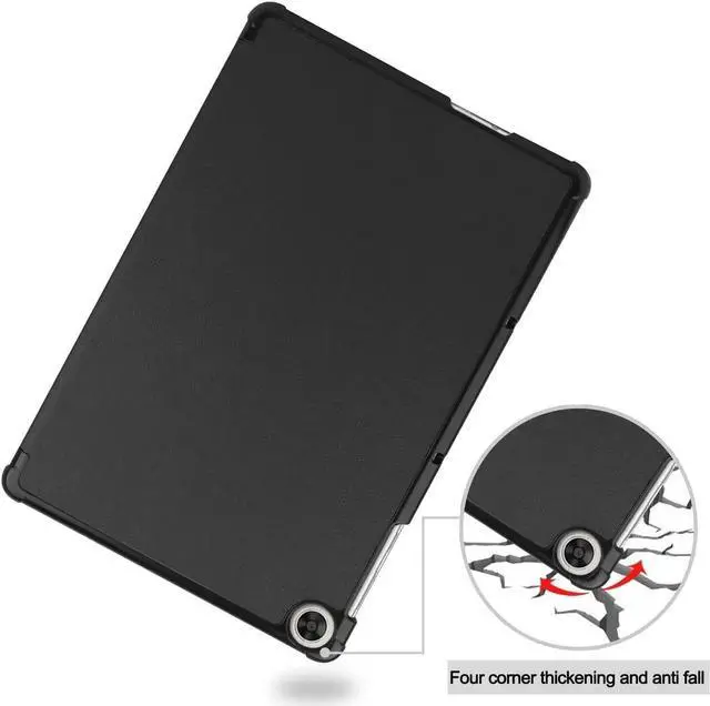 Alt view image 5 of 7 - Case Compatible with Huawei MatePad T10 9.7" 2020 AGR-L09 / AGR-W09, Shockproof Protective Cover Ultra Light Slim Fit with Trifold Kickstand for Huawei MatePad T10 9.7 Inch 2020 Black