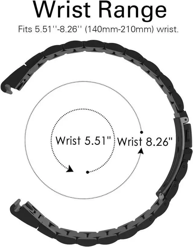 Alt view image 5 of 7 - Band Replacement Compatible with Garmin Fenix 5 / 5 Plus / Forerunner 935 / 945 Premium Stainless Steel Metal Watch Band with Quick Release Connector Fit Fenix 5 / 5 Plus / Forerunner 935 945