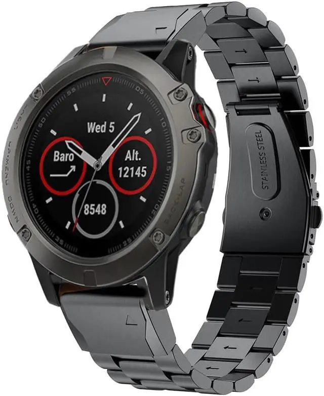 Main image of Werleo Fenix 5S Band Quick Release Easy Fit 20mm Solid Stainless Steel Metal Bands Compatible for Garmin Fenix 5S / 5S Plus / D2 Delta S Smartwatch