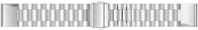 Alt view image 2 of 4 - Werleo Fenix 5S Band Quick Release Easy Fit 20mm Solid Stainless Steel Metal Bands Compatible for Garmin Fenix 5S / 5S Plus / D2 Delta S Smartwatch Silver