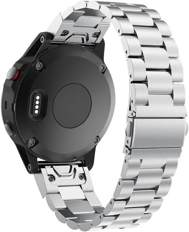 Main image of Werleo Fenix 5S Band Quick Release Easy Fit 20mm Solid Stainless Steel Metal Bands Compatible for Garmin Fenix 5S / 5S Plus / D2 Delta S Smartwatch Silver