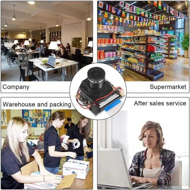 Alt view image 7 of 7 - Werleo for Raspberry Pi Camera Module with Automatic IR-Cut Night Vision Camera Video Module Adjustable Focus 5MP OV5647 Sensor 1080p HD Webcam Camera for Raspberry Pi 2 3 Model B Model B+ A+