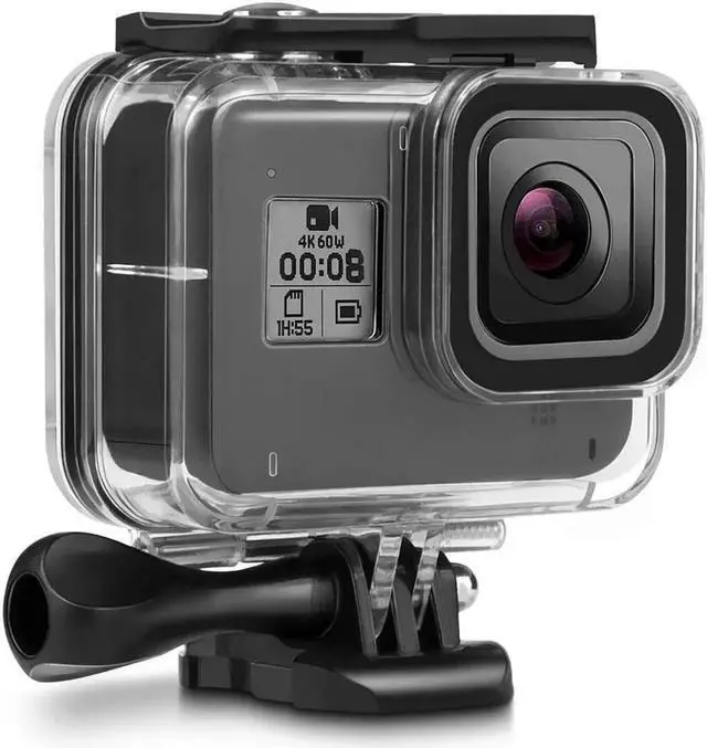 Main image of 60M Waterproof Case for GoPro Hero 8 Black Underwater Waterproof Protective Housing Case for GoPro Action Camera with Quick Release Mount and Thumbscrew