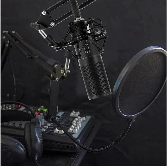 Alt view image 6 of 7 - Professional Studio Broadcasting & Recording Microphone Set PC Microphone Kit with Shock Mount USB Cable for PC Studio Recording Podcasting Youtube Karaoke
Be the first to review this product...