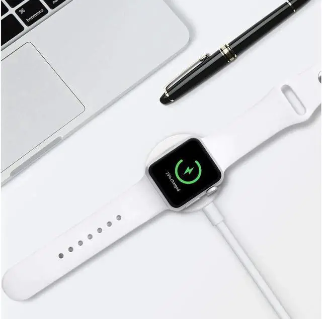 Alt view image 6 of 7 - Apple Watch Charger iWatch Charger Charging Cable Magnetic Wireless Portable Charger Pad 3.3 ft Charging Cable Cord for Apple Watch Series 3 2 1 All 38mm 42mm iWatch