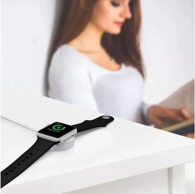 Alt view image 3 of 7 - Apple Watch Charger iWatch Charger Charging Cable Magnetic Wireless Portable Charger Pad 3.3 ft Charging Cable Cord for Apple Watch Series 3 2 1 All 38mm 42mm iWatch