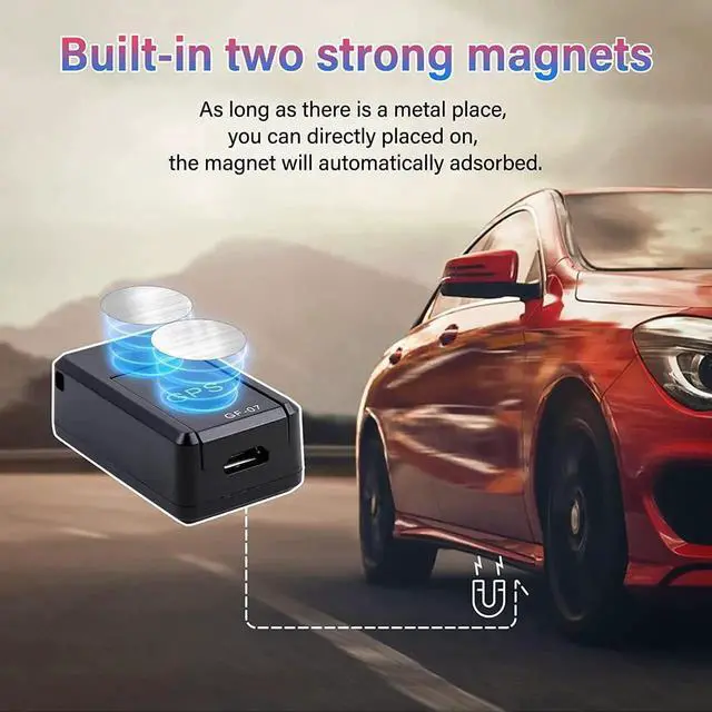 Alt view image 2 of 7 - GPS Tracker for Vehicles, Mini Magnetic GPS Real time Car Locator, Full USA Coverage, 2G Network Coverage, Long Standby GSM SIM GPS Tracker for Vehicle/Car/Person