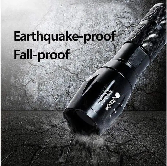 Alt view image 3 of 6 - LED Flashlight Tactical Flashlight 5 Lights Modes Ultra-bright Zoom Function and IP65 Waterproof Handheld Flashlights 18650 Bright Flashlight Perfect for Camping, Hiking & Daily Using
Be the first to