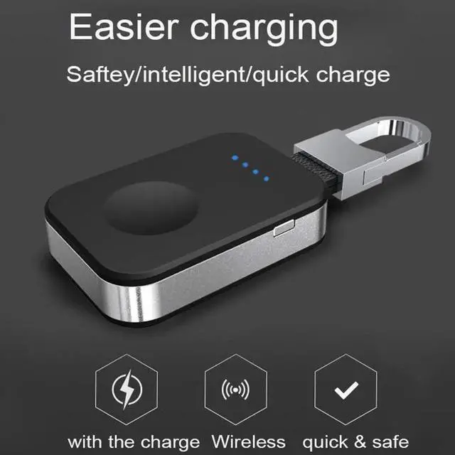 Alt view image 2 of 5 - Portable iWatch Charger Magnetic Wireless Charger 950mAh Pocket Power Bank Compatible for Apple Watch Series 4 3 2 1 44mm 40mm 42mm 38mm