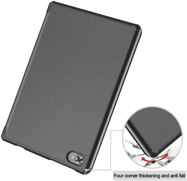 Alt view image 4 of 7 - Case for Teclast M40 Plus 10.1 inch / P30S 10.1 inch / P40HD 10.1 inch, Tri fold Slim Lightweight Hard Shell Smart Protective Cover with Multi-Angle Stand, Universal Stylus Pen Gray