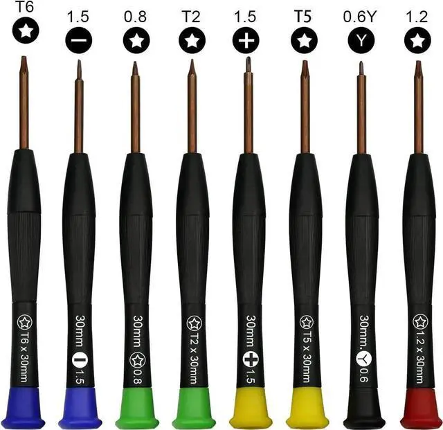 Alt view image 6 of 7 - 30 in 1 Smart Phone Repair Tools Kit, Professional Electronics Repair Tools 8 Magnetic Screwdrivers and Lever Opening Tools for Phone, Tablet, Glasses, Laptops, Tablets