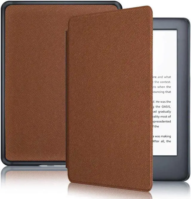 Main image of Slim Shell Case for All-new Kindle 10th Generation 2019 Release Lightweight Premium PU Leather Protective Cover with Auto Sleep / Wake - NOT Fit Kindle Paperwhite or Kindle 8th Gen Brown
