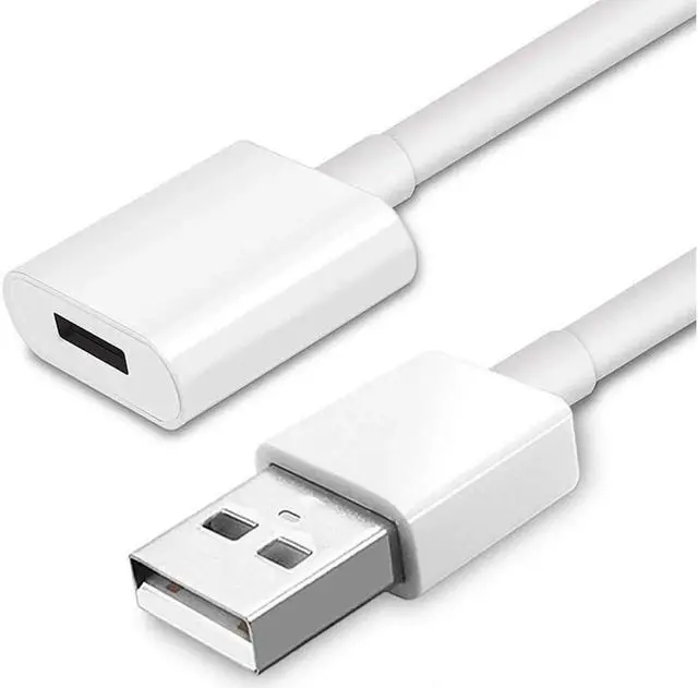 Alt view image 2 of 5 - Charging Adapter Cable for Apple Pencil Male to Female Flexible Connector (3 Feet)