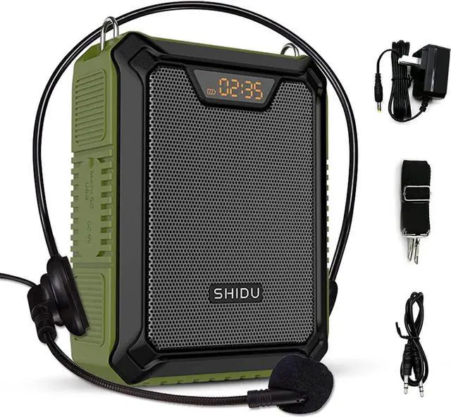 Main image of Voice Amplifier Portable Speaker with Wired Microphone 25W Rechargeable Waterproof IPX6 Bluetooth 5.0 Mini Pa System for Teachers, Training, Stage Performance, Team Building, Outdoor