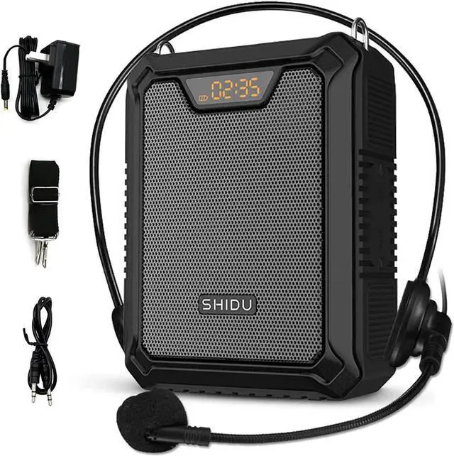 Main image of Voice Amplifier Portable Speaker with Wired Microphone 25W Rechargeable Waterproof IPX6 Bluetooth 5.0 Mini Pa System for Teachers, Training, Stage Performance, Team Building, Outdoor