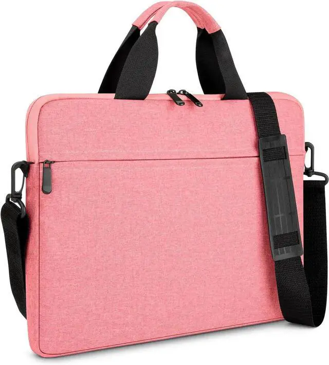 Main image of 15.6-16 Inch Laptop Sleeve Shoulder Bag Waterproof Notebook Chromebook Computer Carrying Case Compatible with 15.6 inch Acer Asus Dell HP Thinkpad Pink