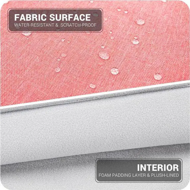 Alt view image 2 of 6 - 15.6-16 Inch Laptop Sleeve Shoulder Bag Waterproof Notebook Chromebook Computer Carrying Case Compatible with 15.6 inch Acer Asus Dell HP Thinkpad Pink