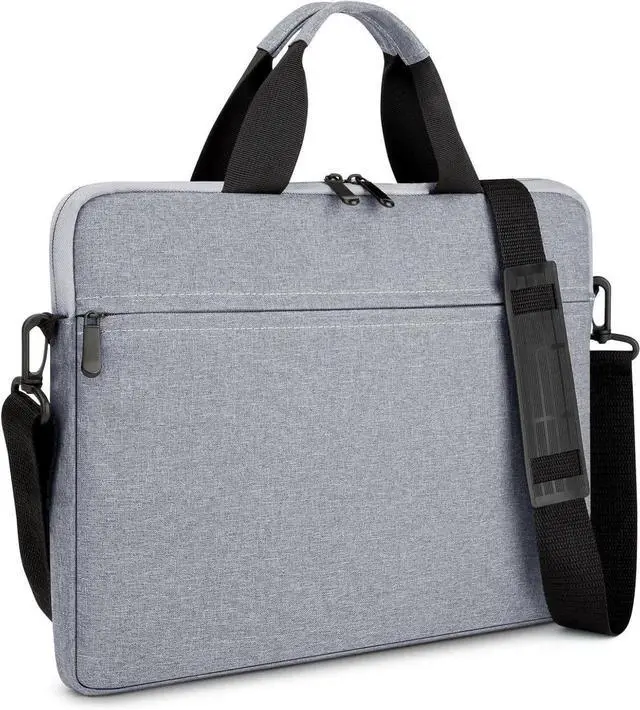 Main image of 15.6-16 Inch Laptop Sleeve Shoulder Bag Waterproof Notebook Chromebook Computer Carrying Case Compatible with 15.6 inch Acer Asus Dell HP Thinkpad Grey
