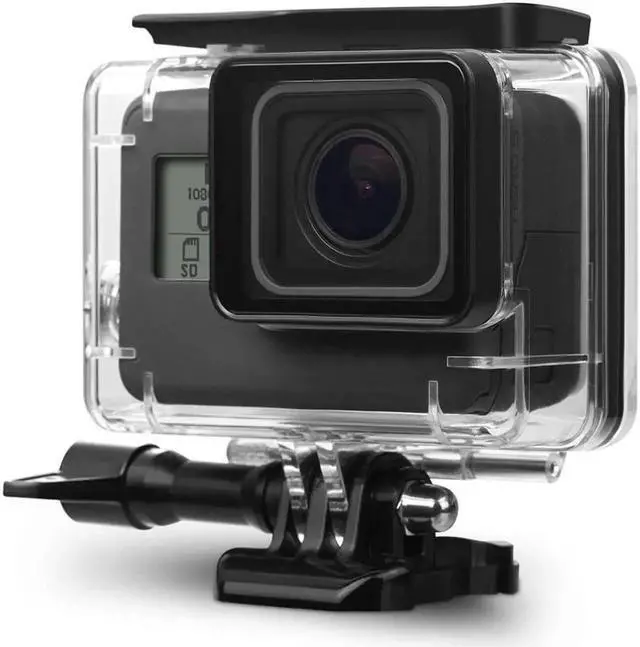 Alt view image 3 of 6 - Housing Case for GoPro Hero 7 Hero 6 Hero 5 Black/ GoPro HERO Waterproof Case Diving Protective Housing Shell 45m with Bracket Accessories for Go Pro Hero 2018 Hero7 Hero6 Hero5 Action Camera
