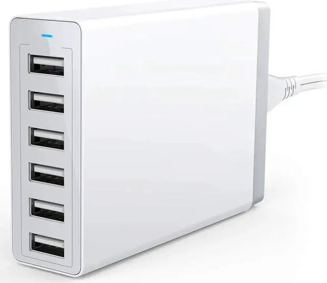 Main image of 50W 6-Port USB Wall Charger 6 for iPhone XS XS Max XR iPhone X 8 7 6 Plus iPad Pro Air 2 mini iPod Samsung Galaxy S7 S6 Edge Plus Note 5 4 LG Nexus HTC and More