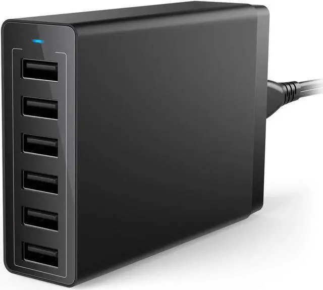 Main image of 50W 6-Port USB Wall Charger 6 for iPhone XS XS Max XR iPhone X 8 7 6 Plus iPad Pro Air 2 mini iPod Samsung Galaxy S7 S6 Edge Plus Note 5 4 LG Nexus HTC and More