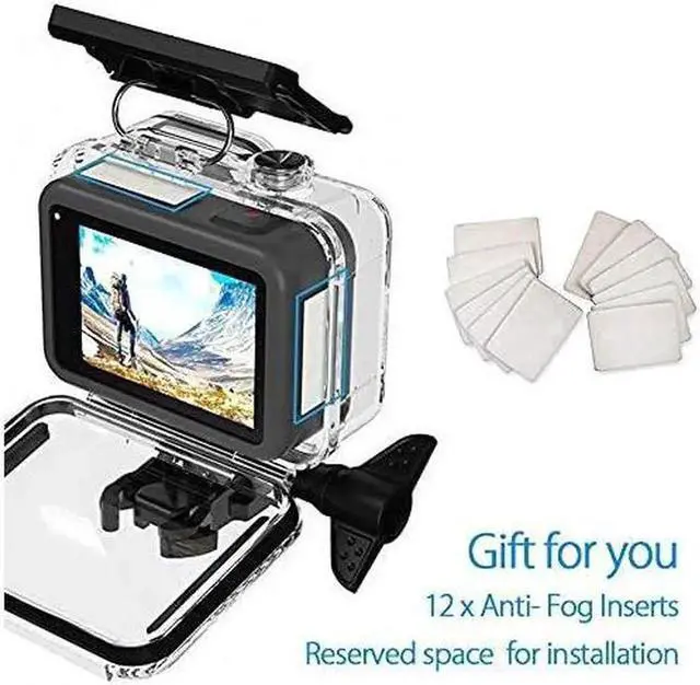 Alt view image 7 of 7 - 60M Waterproof Case for GoPro Hero 10 Black / Hero 9 Black, Protective Underwater Dive Housing Shell with Bracket Accessories for Go Pro Hero10 Hero9 Action Camera