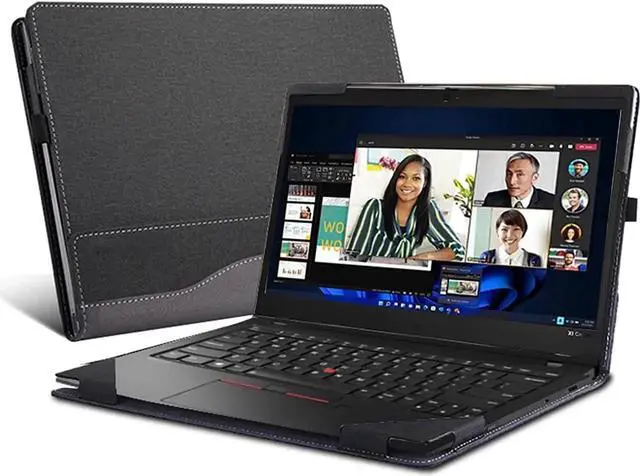 Main image of Case for Lenovo ThinkPad X1 Carbon Gen 10 / Gen 9 / Yoga Gen 7 / Yoga Gen 6 14 inch, PU Leather Protective Hard Shell Cover