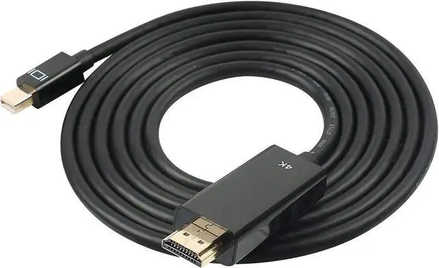 Main image of 4K Thunderbolt Mini Displayport to HDMI 6 Feet Cable with Audio Mini DP Display Port to HDMI Adapter Converter Gold Plated Cord for MacBook Air Mac Mini Microsoft Surface Pro 3 Pro 4