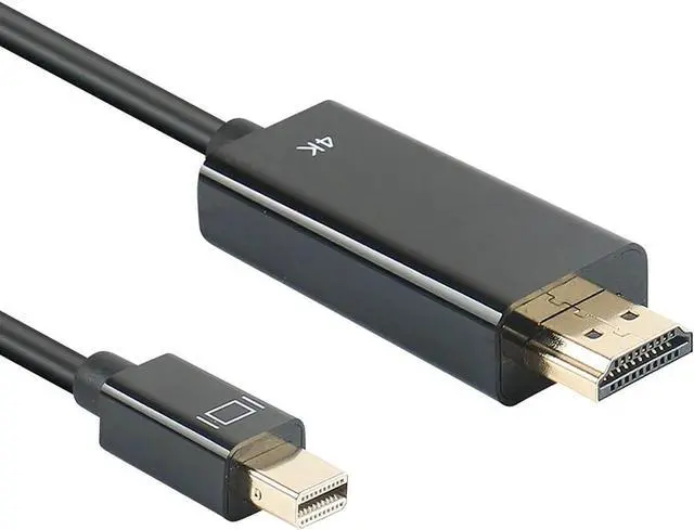 Alt view image 5 of 6 - 4K Thunderbolt Mini Displayport to HDMI 6 Feet Cable with Audio Mini DP Display Port to HDMI Adapter Converter Gold Plated Cord for MacBook Air Mac Mini Microsoft Surface Pro 3 Pro 4