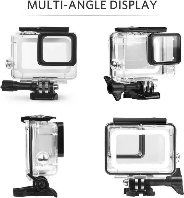 Alt view image 4 of 7 - Waterproof Housing Case Filter Kit for GoPro Hero 7 Black 2018 6 5 Waterproof Case Diving Protective Housing Case + 3Pack Dive Filters + Anti-Fog Insert+Bracket Accessories for Go Pro Hero7 Black