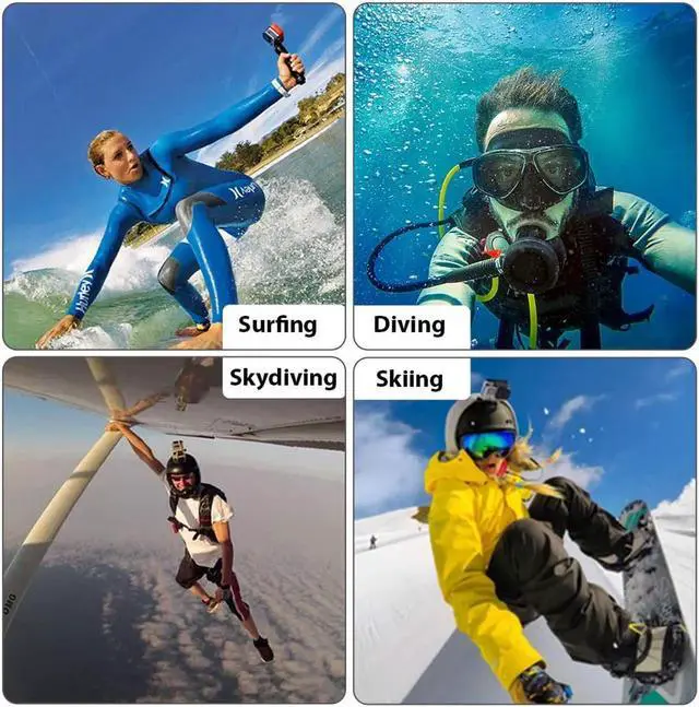 Alt view image 7 of 7 - Waterproof Housing Case Filter Kit for GoPro Hero 7 Black 2018 6 5 Waterproof Case Diving Protective Housing Case + 3Pack Dive Filters + Anti-Fog Insert+Bracket Accessories for Go Pro Hero7 Black