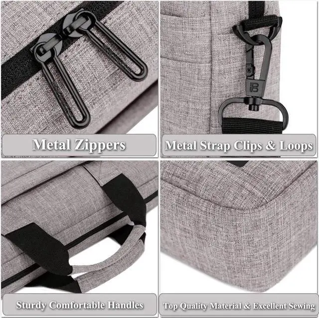 Alt view image 7 of 7 - 15.6 Inch Stylish Lightweight Business Laptop Shoulder Messenger Bag Briefcase Sleeve Case for 15-15.6 Inches Laptop/Notebook/MacBook/Ultrabook/Chromebook Computers Khaki