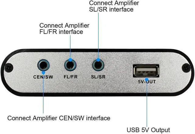 Alt view image 5 of 7 - 5.1 Audio Gear Digital Sound Decoder Converter - Optical SPDIF/Coaxial Dolby AC3 DTS to 5.1CH Analog Audio US