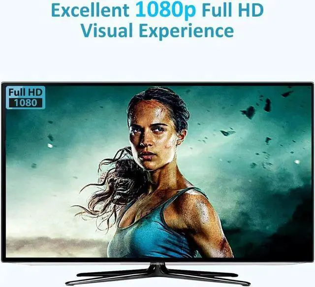 Alt view image 3 of 7 - Werleo VGA To HDMI Output Converter Adapter 1080P VGA Male to HDMI Female Audio Video Cable Converter Adapter for HDTV AV HDTV Supply a Free USB Cable