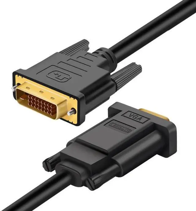 Alt view image 6 of 7 - 6FT Active DVI to VGA Cable DVI 24+1 DVI-D M to VGA Male With Chip Active Adapter Converter Cable for PC DVD Monitor HDTV